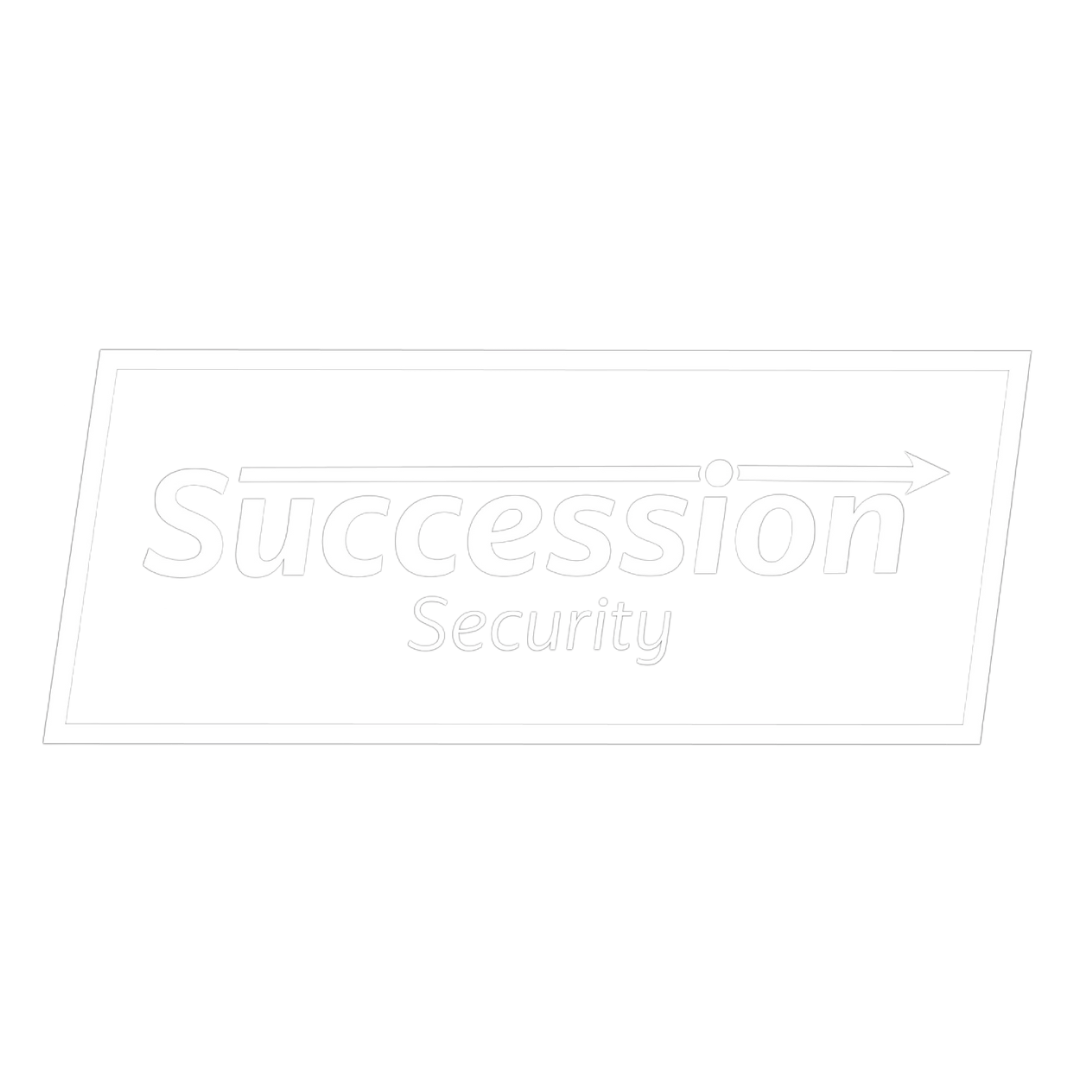 Succession Security Transparent logo white